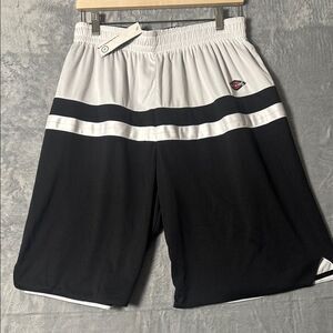 NWT New Shirts & Skins Black and White Reversible Basketball Shorts Size XL